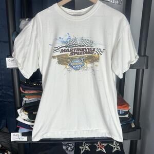 y2k NASCAR racing graphic tee large